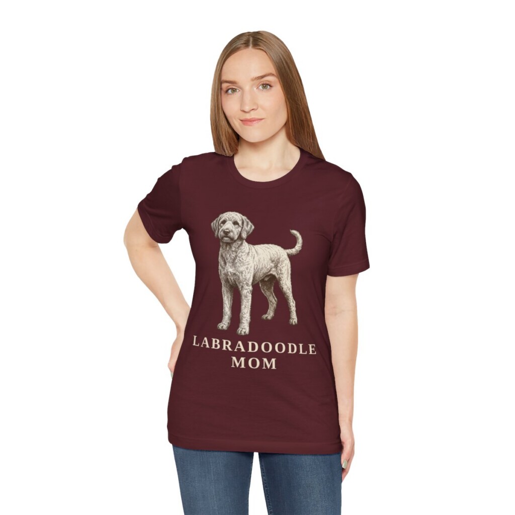 Labradoodle Mom Shirt, Vintage Dog Sketch Tee, Dog Mom Gift Labradoodle Mom Shirt, Vintage Dog Sketch Tee, Dog Mom Gift