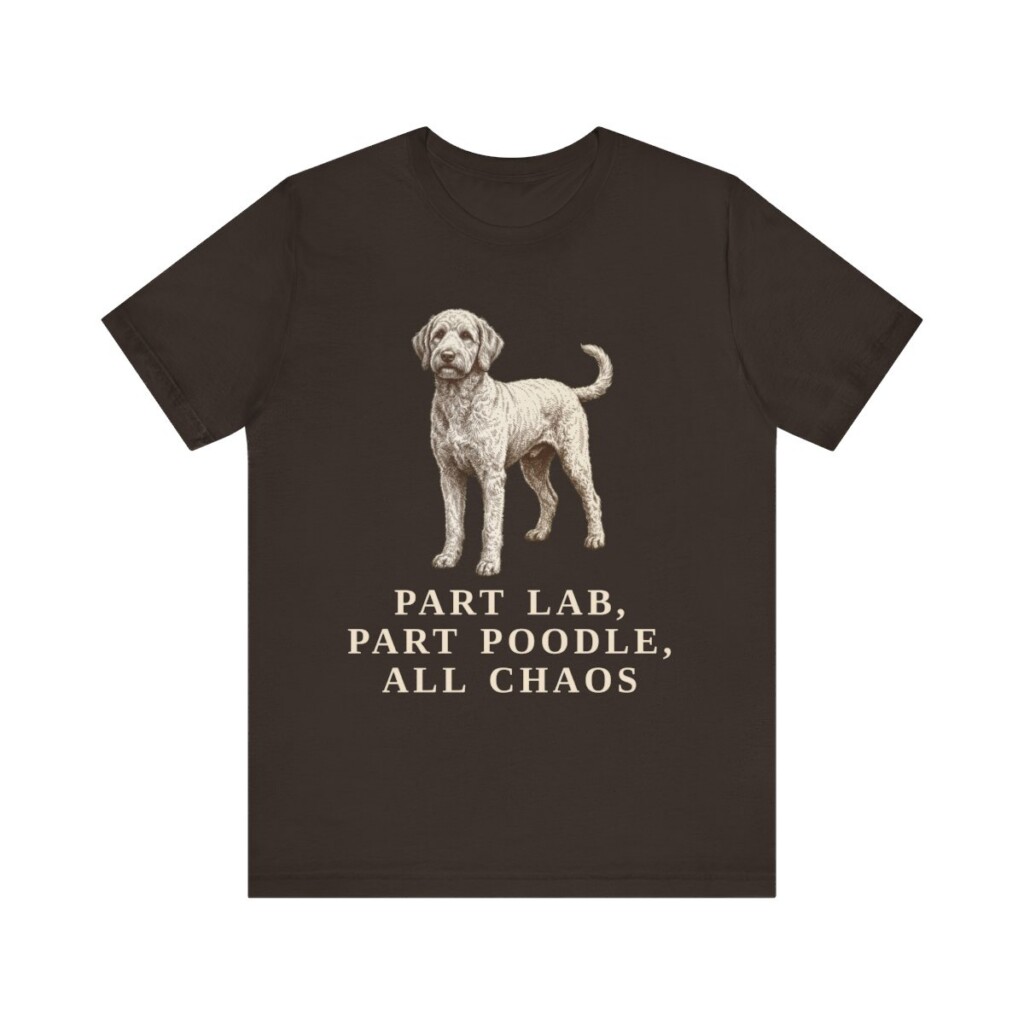 Labradoodle Humor Shirt, Vintage Dog Sketch Tee, Dog Humor Gift