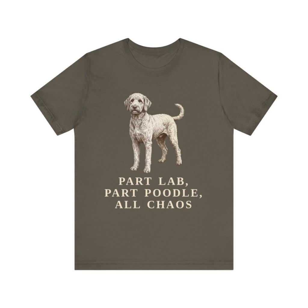 Labradoodle Humor Shirt, Vintage Dog Sketch Tee, Dog Humor Gift