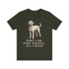 Labradoodle Humor Shirt, Vintage Dog Sketch Tee, Dog Humor Gift