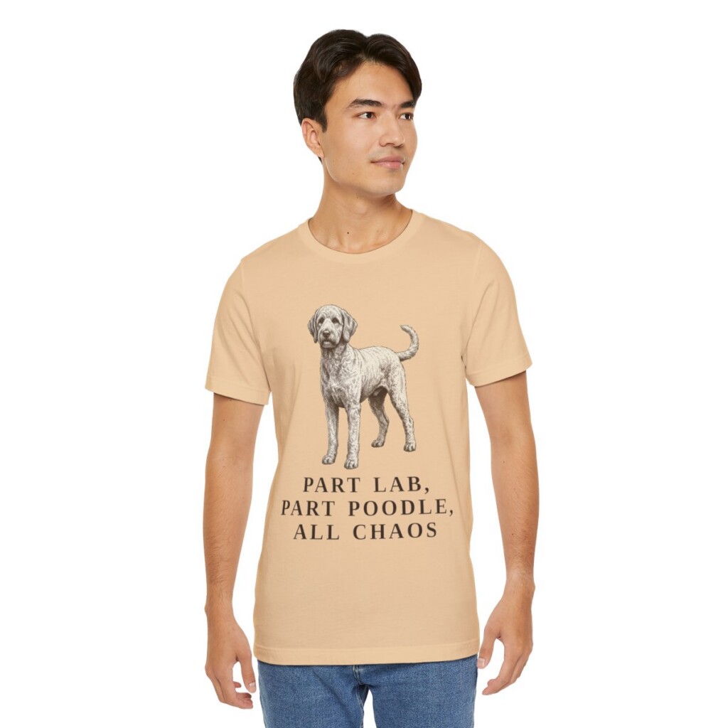 Labradoodle Humor Shirt, Vintage Dog Sketch Tee, Dog Humor Gift