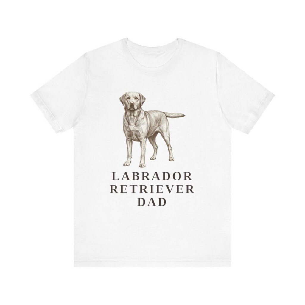 Labrador Retriever Dad Shirt, Vintage Dog Sketch Tee, Dog Dad Gift