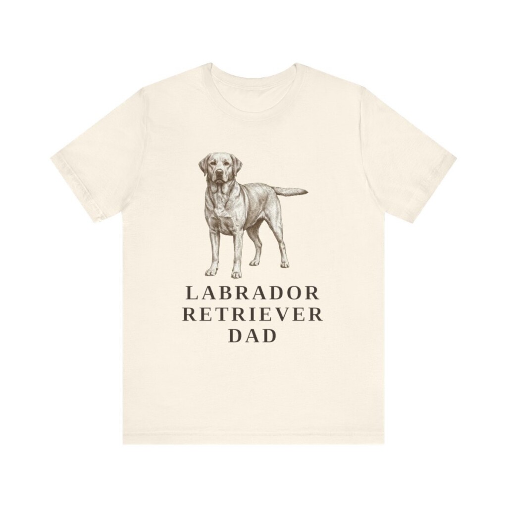 Labrador Retriever Dad Shirt, Vintage Dog Sketch Tee, Dog Dad Gift