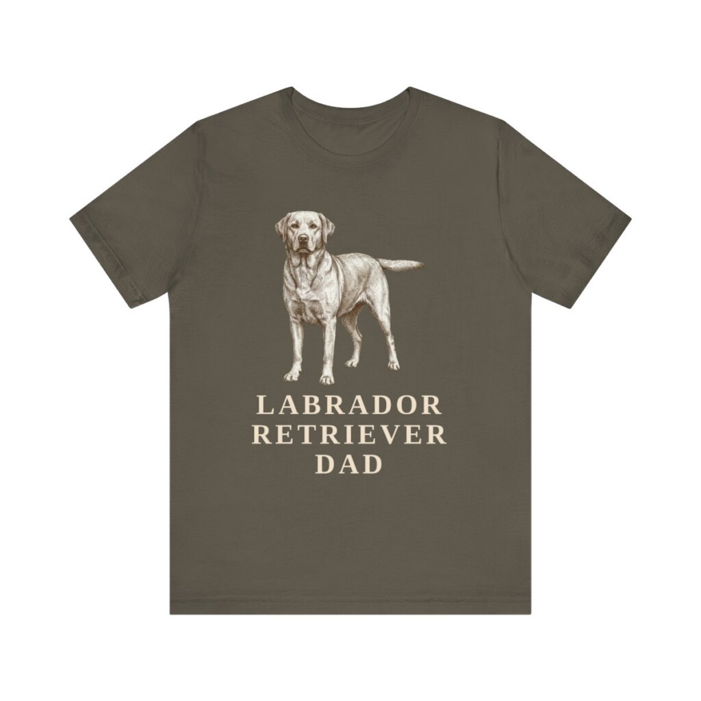 Labrador Retriever Dad Shirt, Vintage Dog Sketch Tee, Dog Dad Gift