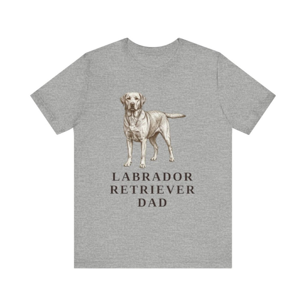 Labrador Retriever Dad Shirt, Vintage Dog Sketch Tee, Dog Dad Gift