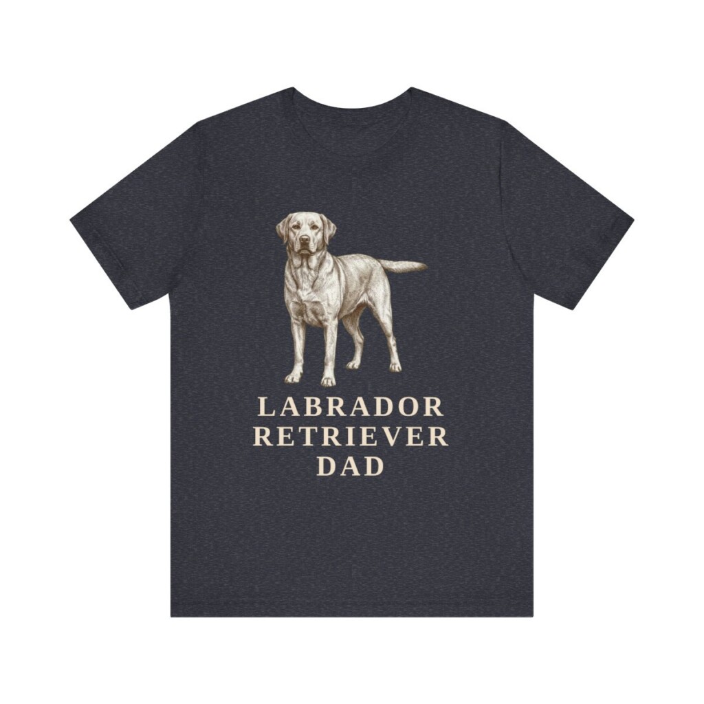 Labrador Retriever Dad Shirt, Vintage Dog Sketch Tee, Dog Dad Gift