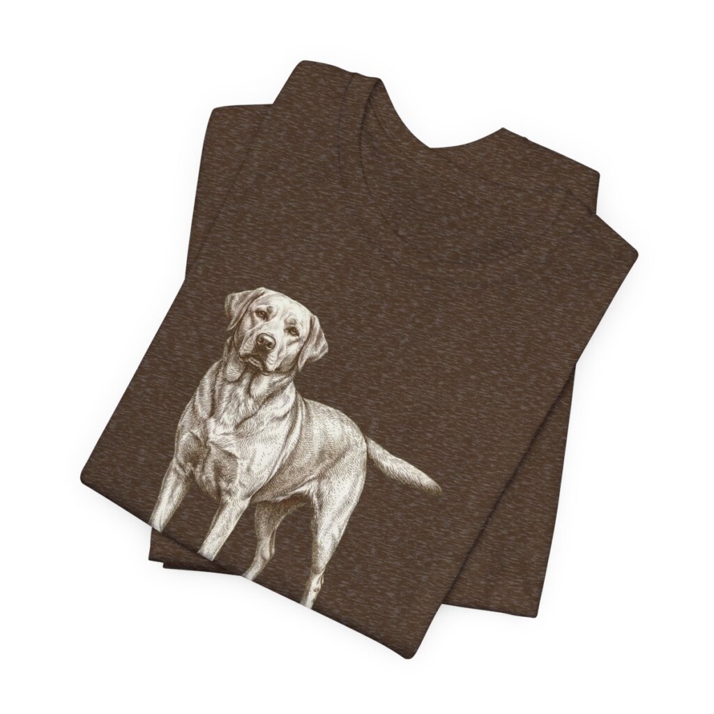 Labrador Retriever Dad Shirt, Vintage Dog Sketch Tee, Dog Dad Gift
