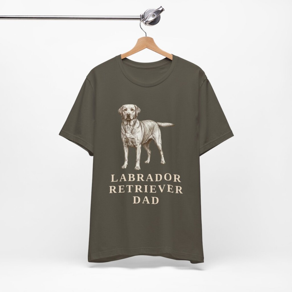 Labrador Retriever Dad Shirt, Vintage Dog Sketch Tee, Dog Dad Gift