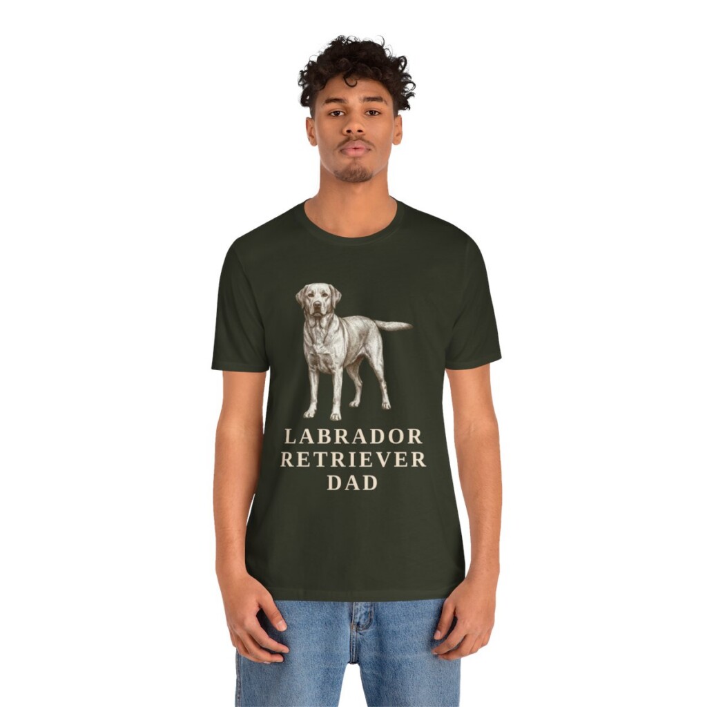 Labrador Retriever Dad Shirt, Vintage Dog Sketch Tee, Dog Dad Gift