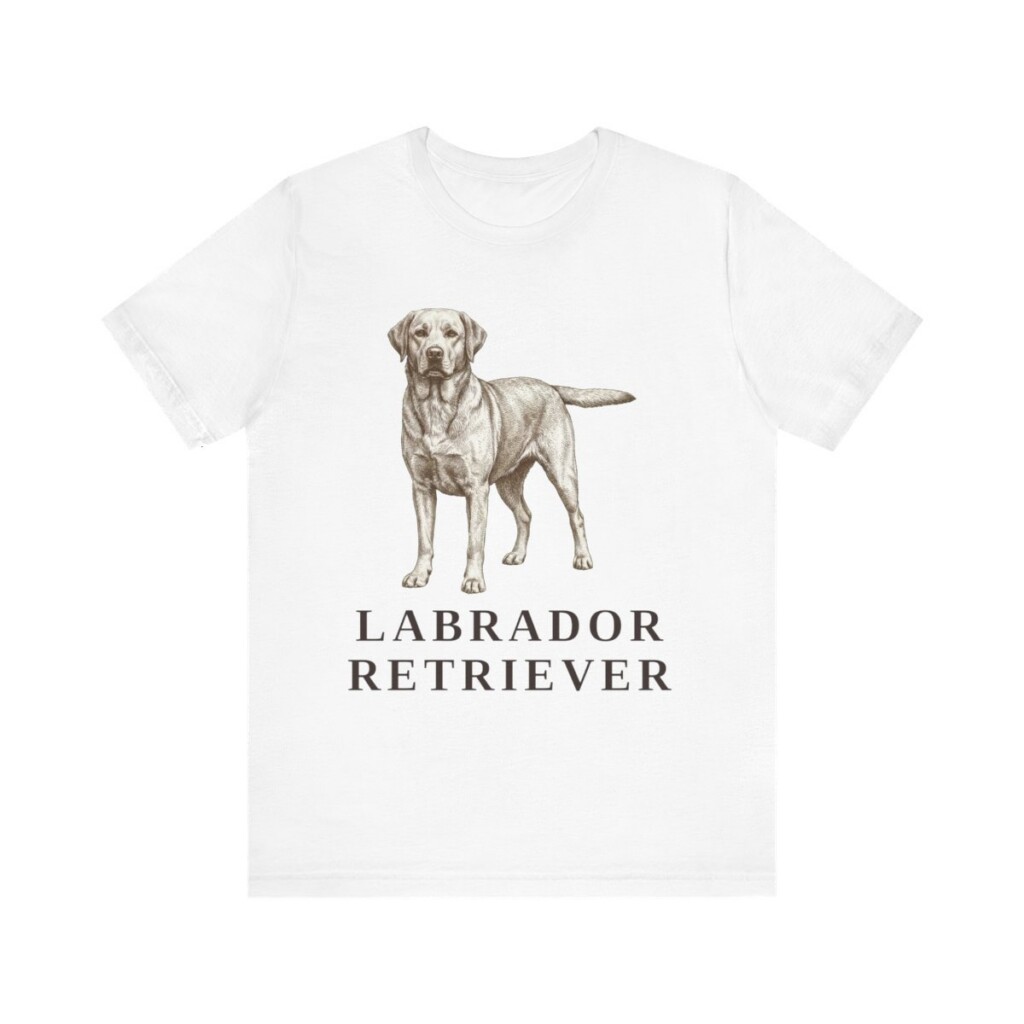 Labrador Retriever Lover Shirt, Vintage Dog Sketch Tee, Dog Lover Gift