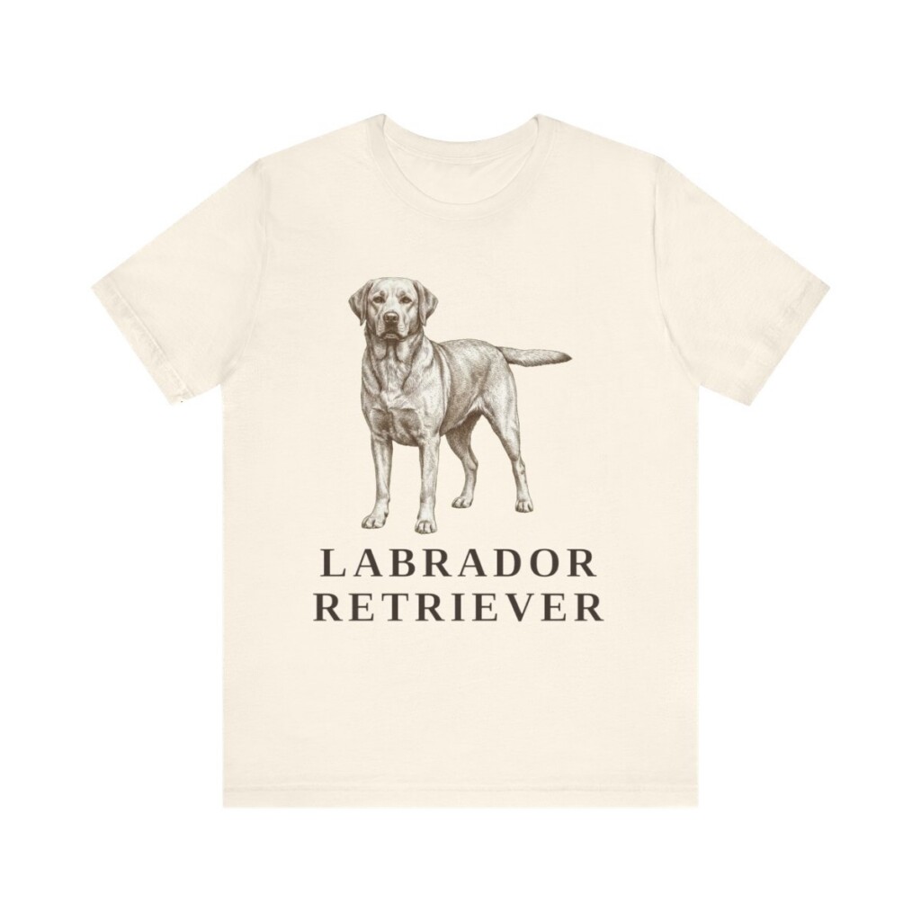Labrador Retriever Lover Shirt, Vintage Dog Sketch Tee, Dog Lover Gift