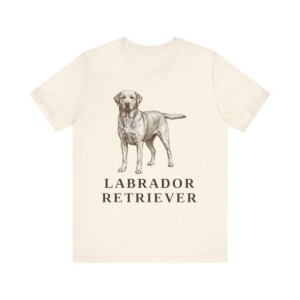 Labrador Retriever Lover Shirt, Vintage Dog Sketch Tee, Dog Lover Gift