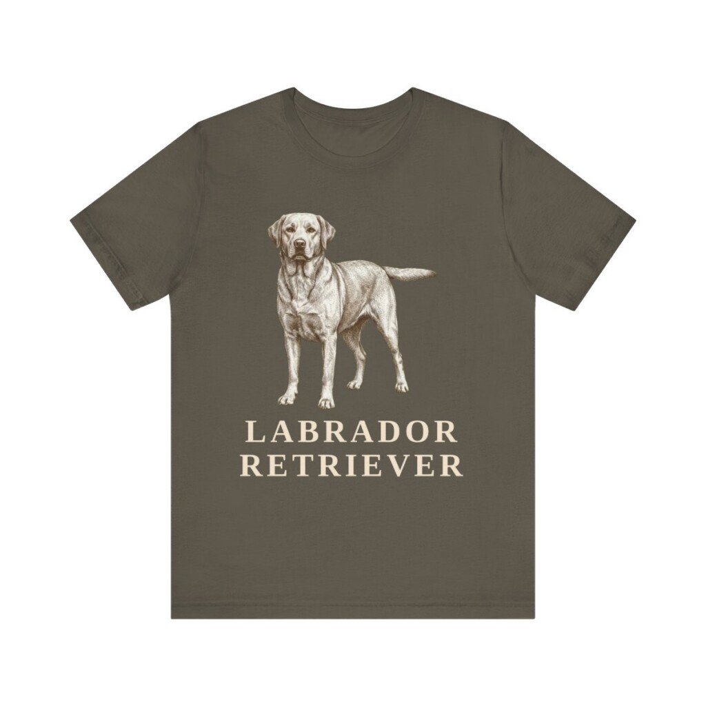 Labrador Retriever Lover Shirt, Vintage Dog Sketch Tee, Dog Lover Gift