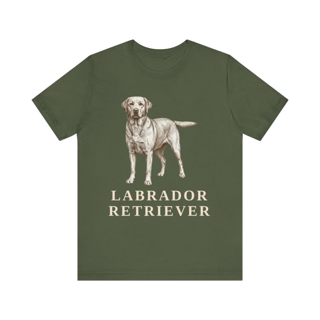 Labrador Retriever Lover Shirt, Vintage Dog Sketch Tee, Dog Lover Gift