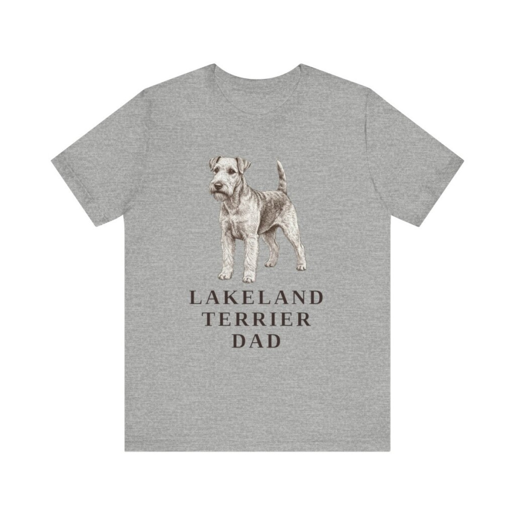 Lakeland Terrier Dad Shirt, Vintage Dog Sketch Tee, Dog Dad Gift