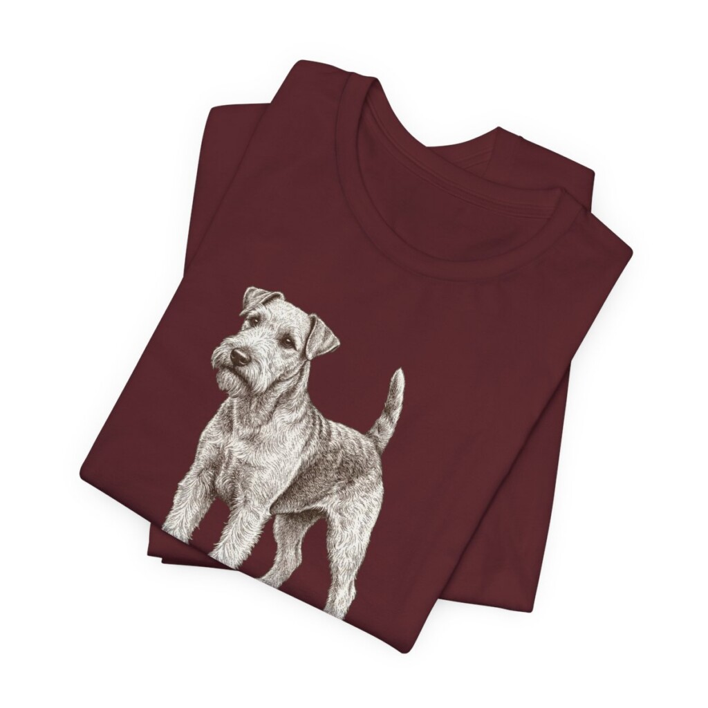 Lakeland Terrier Dad Shirt, Vintage Dog Sketch Tee, Dog Dad Gift