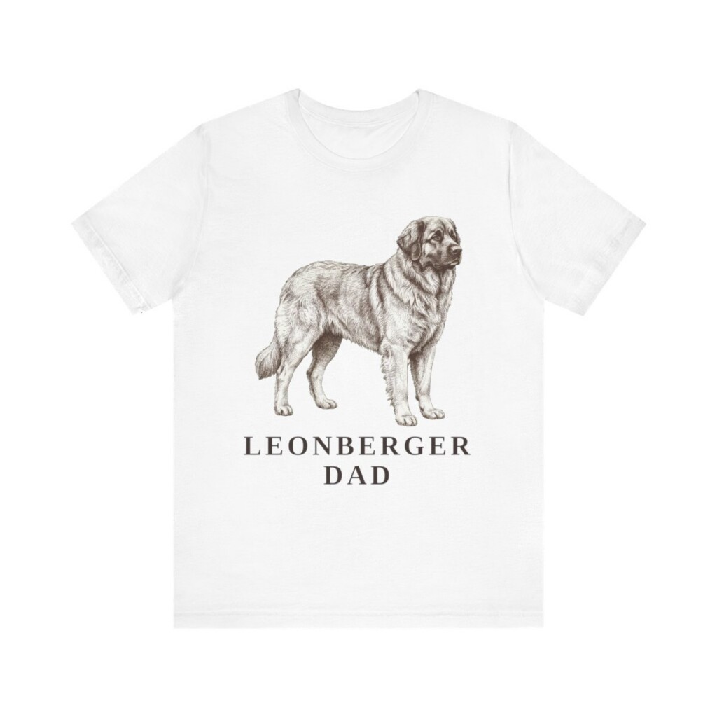 Leonberger Dad Shirt, Vintage Dog Sketch Tee, Dog Dad Gift