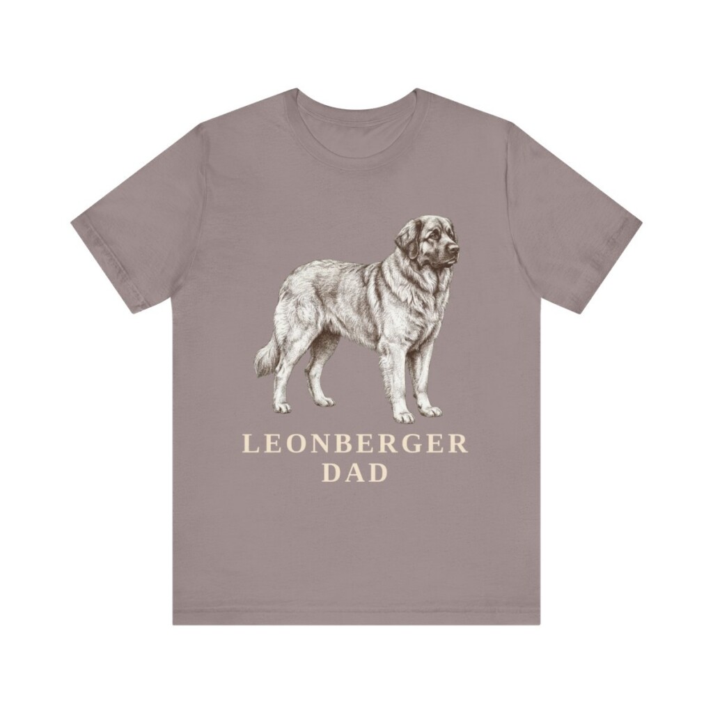 Leonberger Dad Shirt, Vintage Dog Sketch Tee, Dog Dad Gift