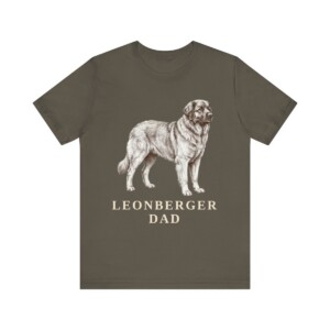 Leonberger Dad Shirt, Vintage Dog Sketch Tee, Dog Dad Gift