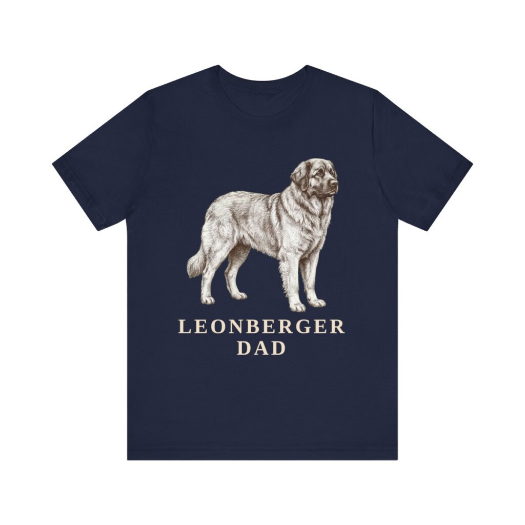 Leonberger Dad Shirt, Vintage Dog Sketch Tee, Dog Dad Gift