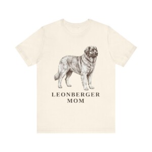 Leonberger Mom Shirt, Vintage Dog Sketch Tee, Dog Mom Gift