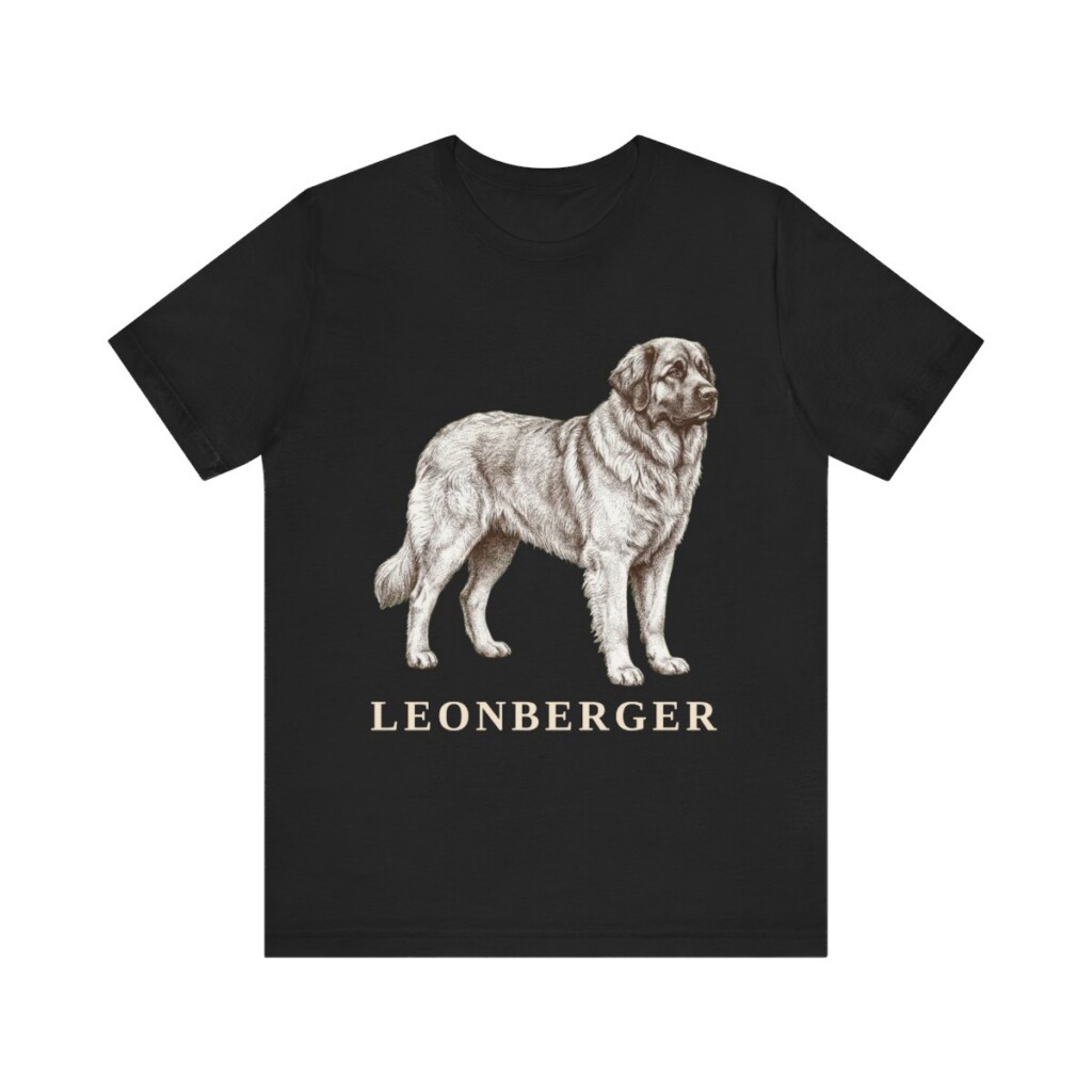 Leonberger Lover Shirt, Vintage Dog Sketch Tee, Dog Lover Gift