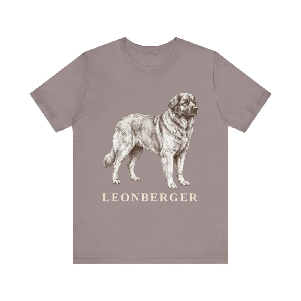 Leonberger Lover Shirt, Vintage Dog Sketch Tee, Dog Lover Gift