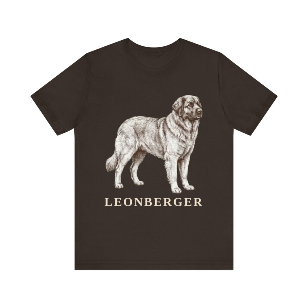 Leonberger Lover Shirt, Vintage Dog Sketch Tee, Dog Lover Gift