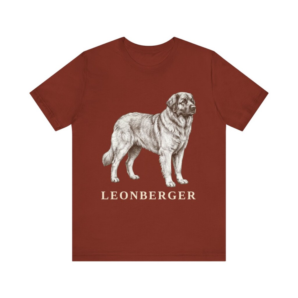 Leonberger Lover Shirt, Vintage Dog Sketch Tee, Dog Lover Gift
