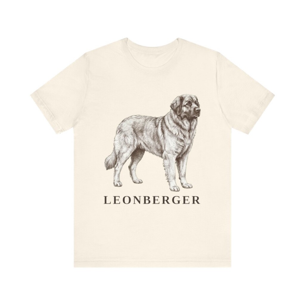 Leonberger Lover Shirt, Vintage Dog Sketch Tee, Dog Lover Gift