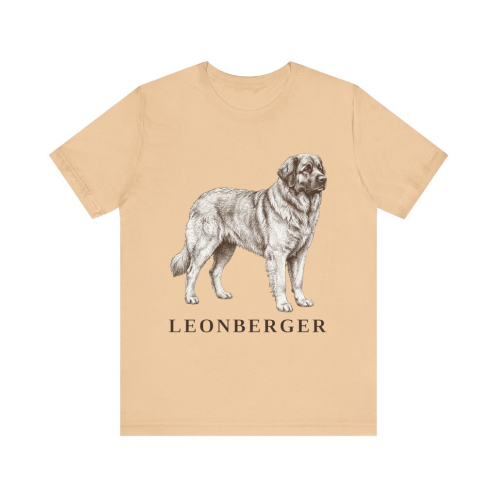 Leonberger Lover Shirt, Vintage Dog Sketch Tee, Dog Lover Gift