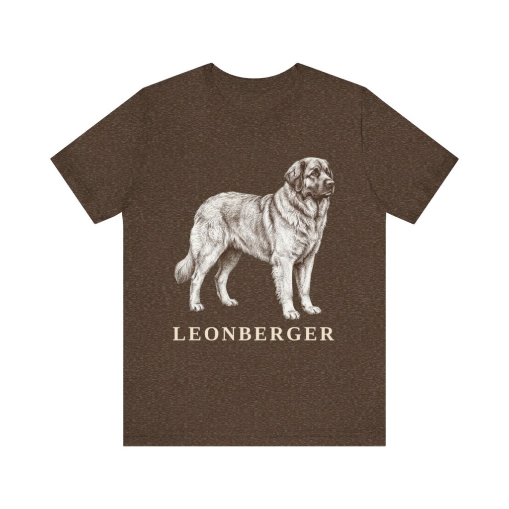 Leonberger Lover Shirt, Vintage Dog Sketch Tee, Dog Lover Gift