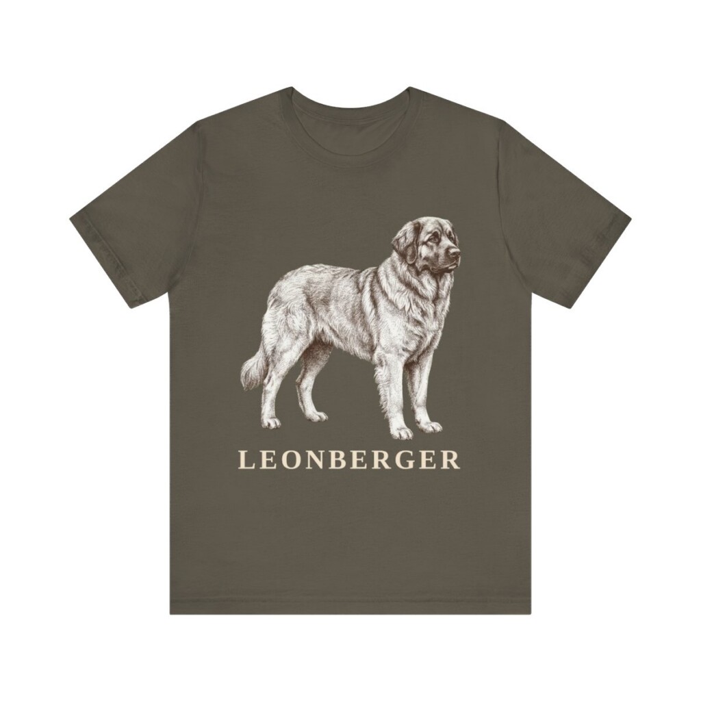 Leonberger Lover Shirt, Vintage Dog Sketch Tee, Dog Lover Gift