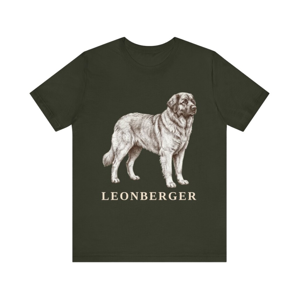 Leonberger Lover Shirt, Vintage Dog Sketch Tee, Dog Lover Gift