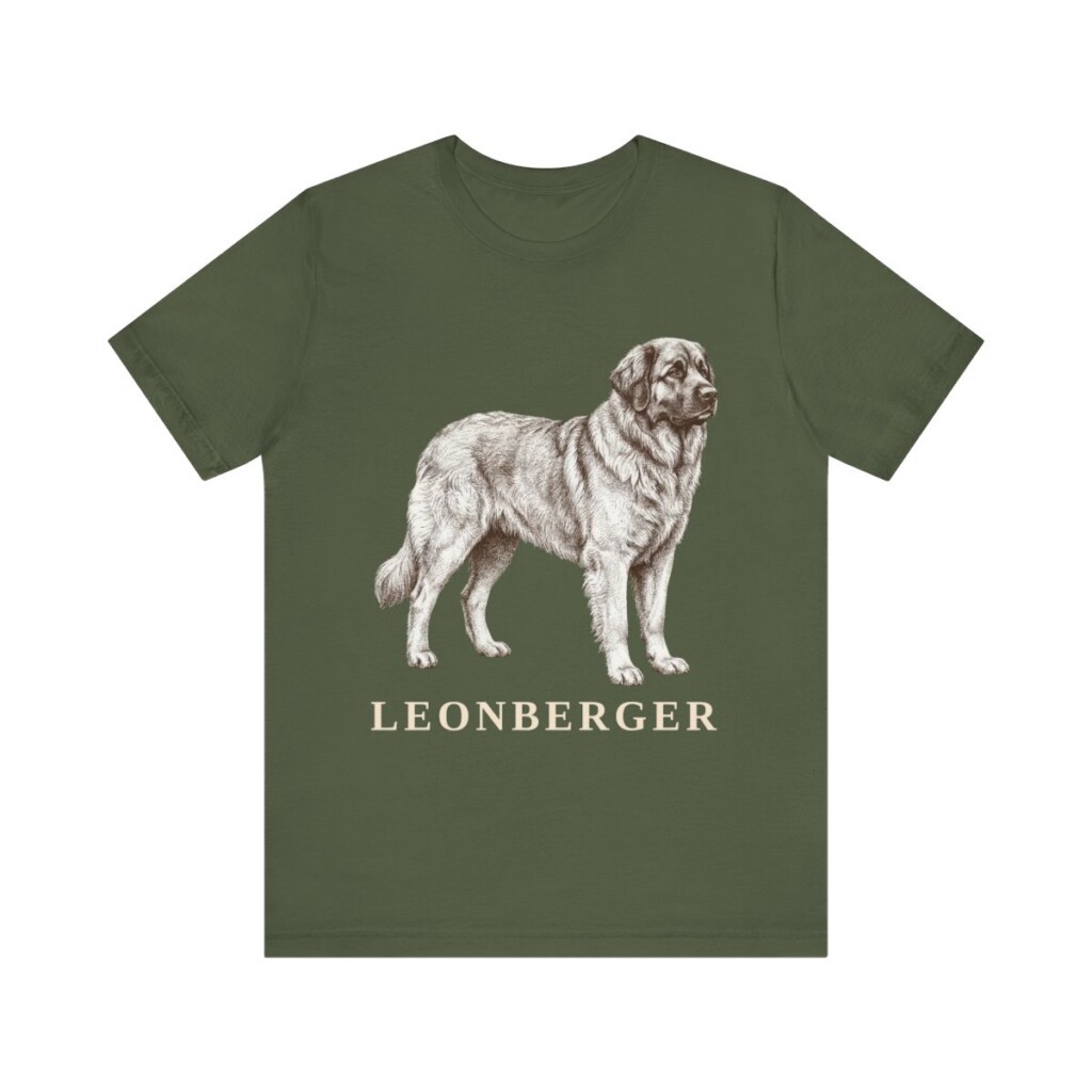 Leonberger Lover Shirt, Vintage Dog Sketch Tee, Dog Lover Gift