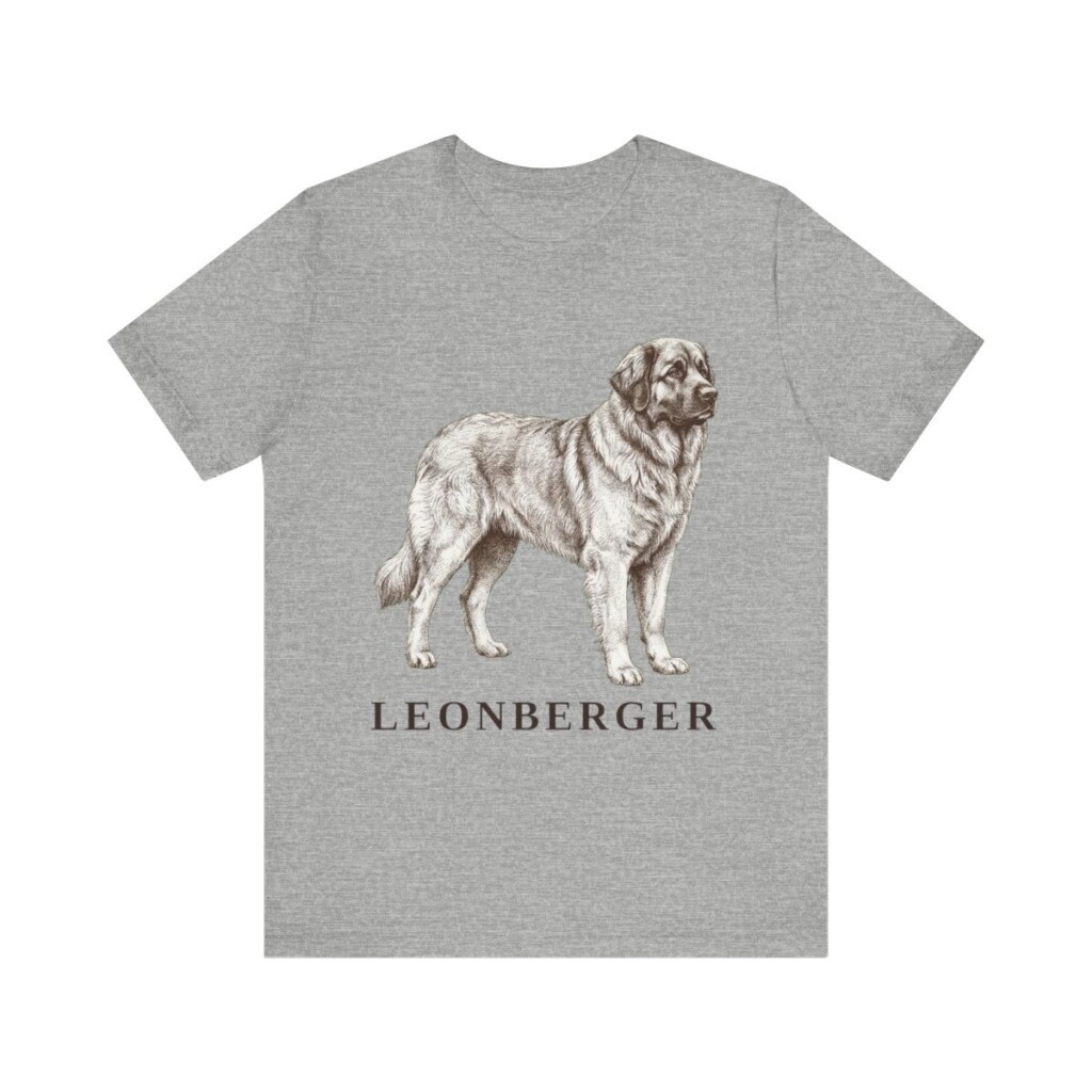 Leonberger Lover Shirt, Vintage Dog Sketch Tee, Dog Lover Gift