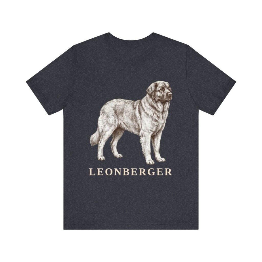 Leonberger Lover Shirt, Vintage Dog Sketch Tee, Dog Lover Gift