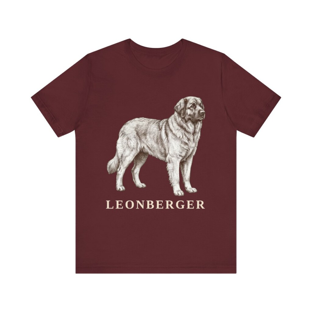 Leonberger Lover Shirt, Vintage Dog Sketch Tee, Dog Lover Gift