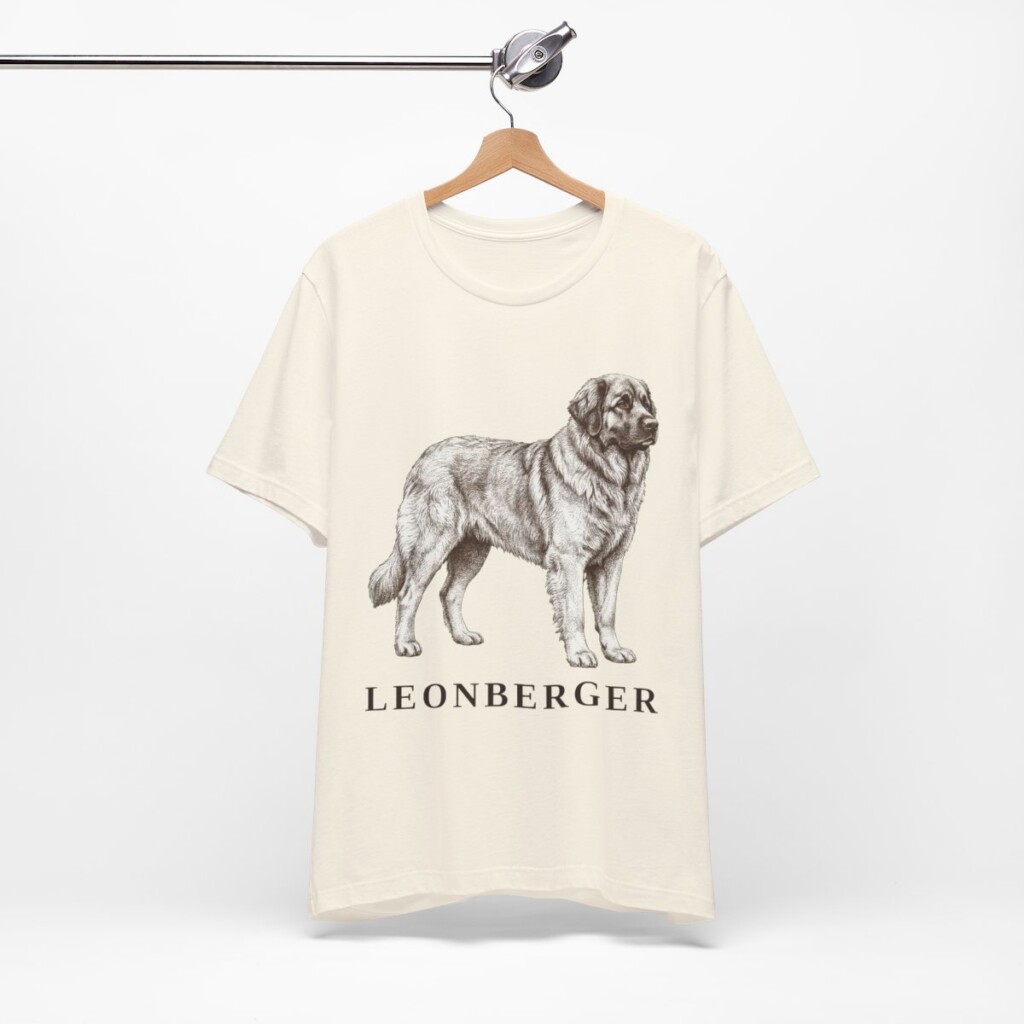 Leonberger Lover Shirt, Vintage Dog Sketch Tee, Dog Lover Gift