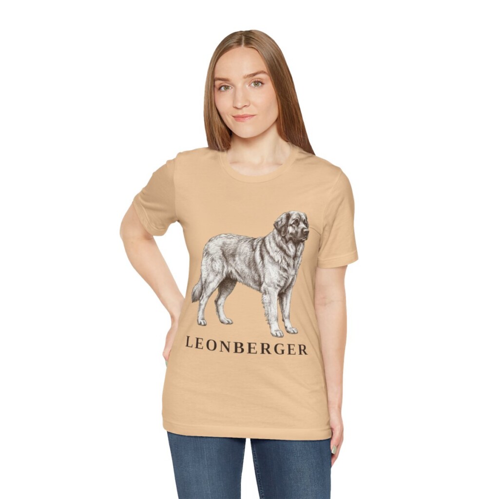 Leonberger Lover Shirt, Vintage Dog Sketch Tee, Dog Lover Gift