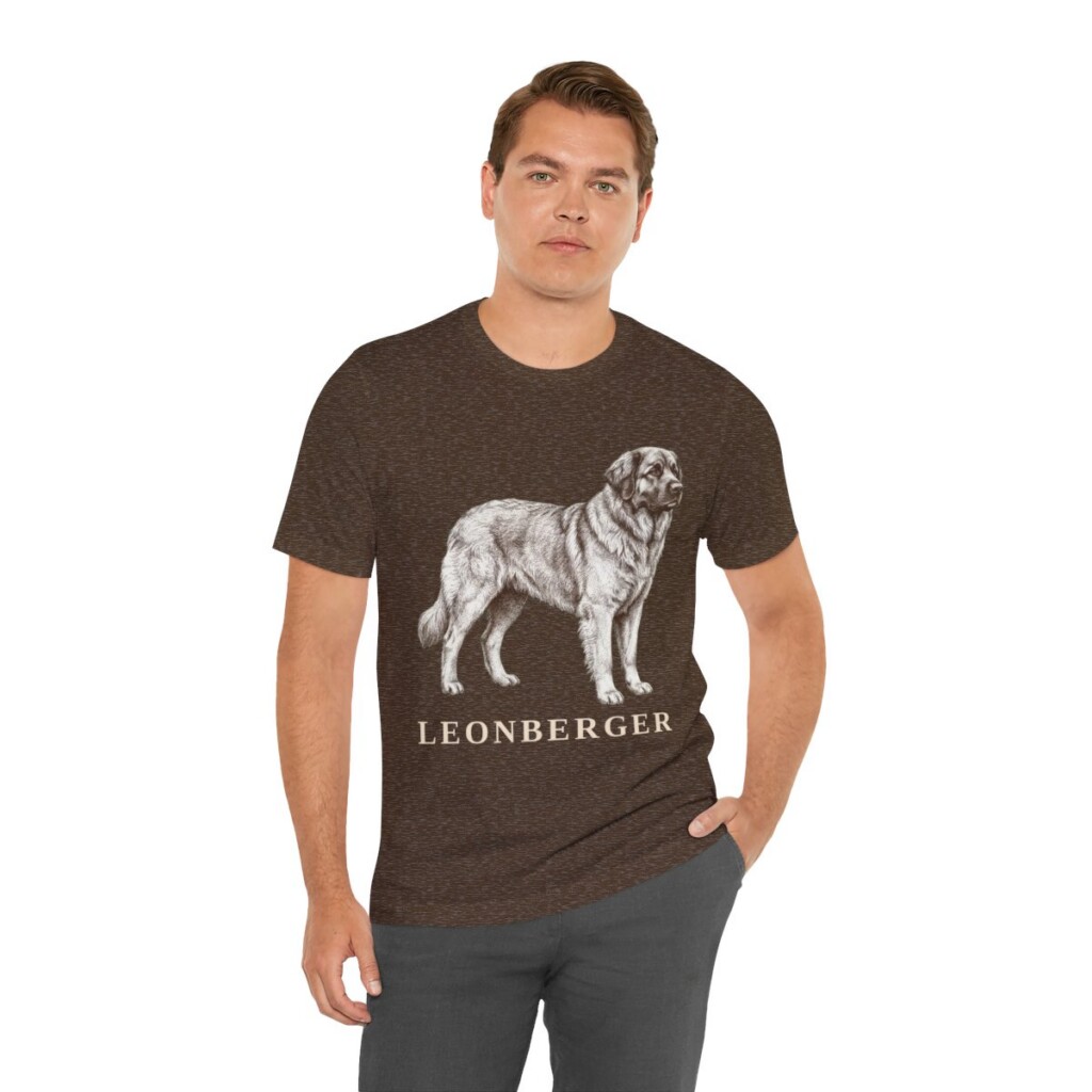 Leonberger Lover Shirt, Vintage Dog Sketch Tee, Dog Lover Gift