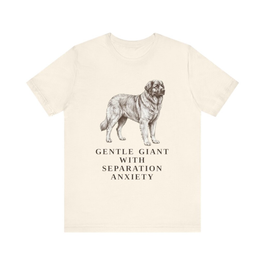 Leonberger Humor Shirt, Vintage Dog Sketch Tee, Dog Humor Gift