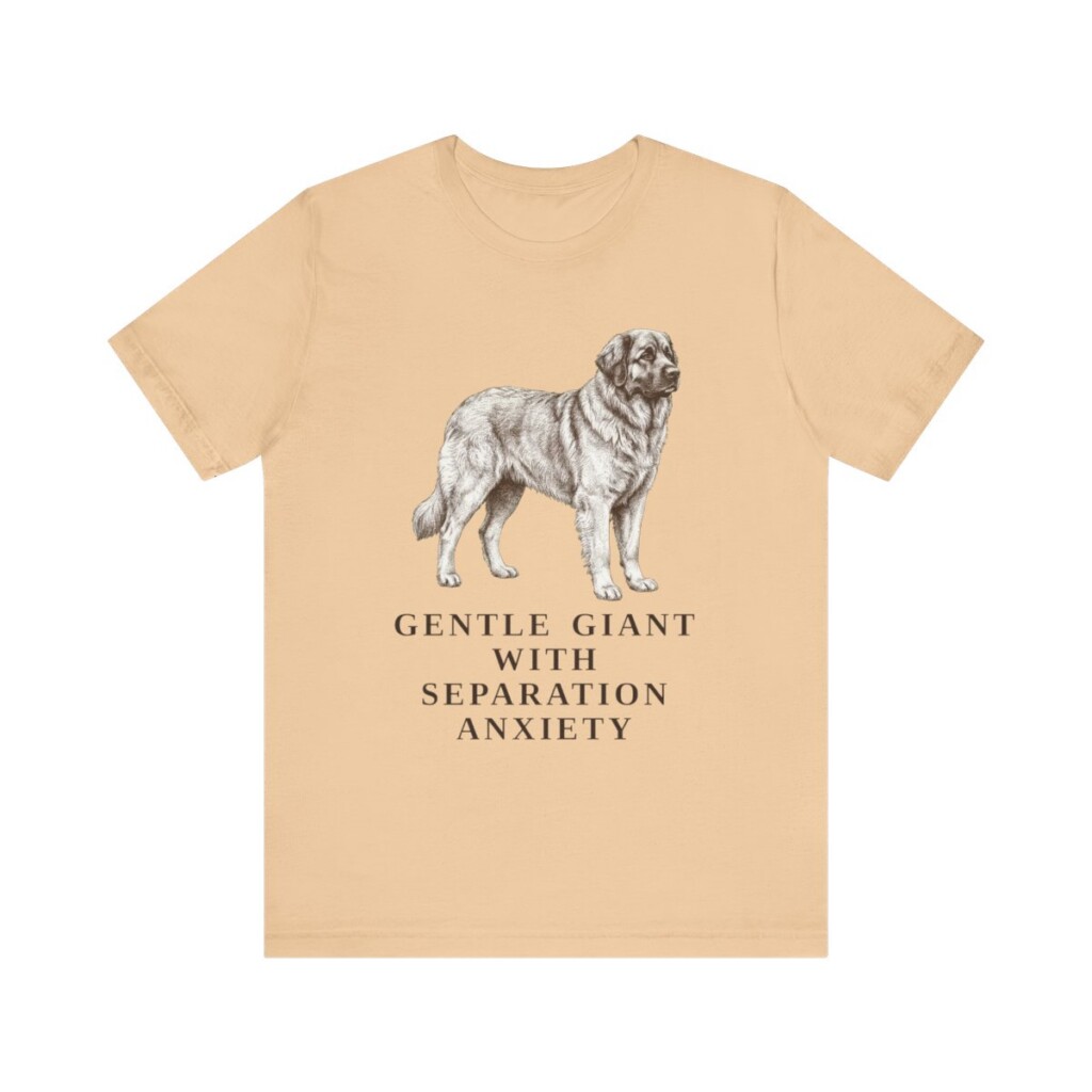 Leonberger Humor Shirt, Vintage Dog Sketch Tee, Dog Humor Gift