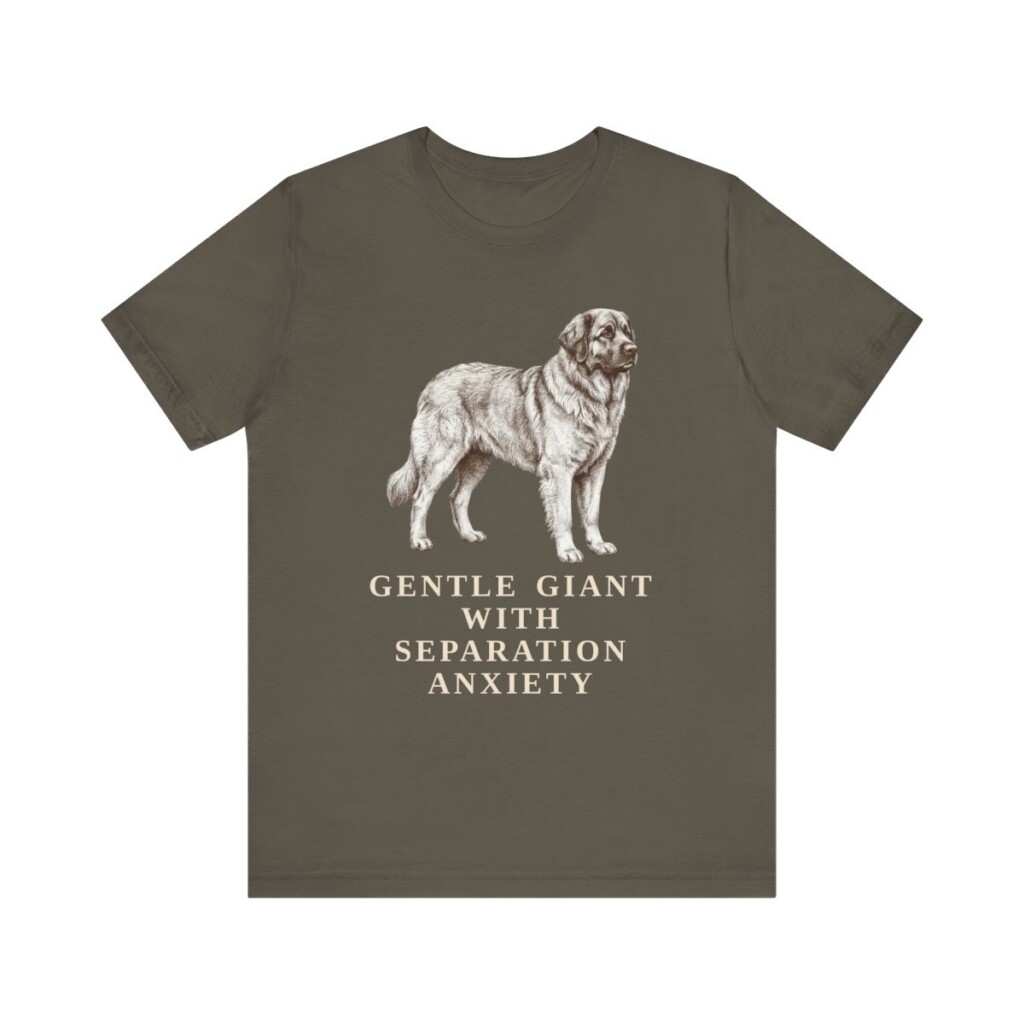 Leonberger Humor Shirt, Vintage Dog Sketch Tee, Dog Humor Gift