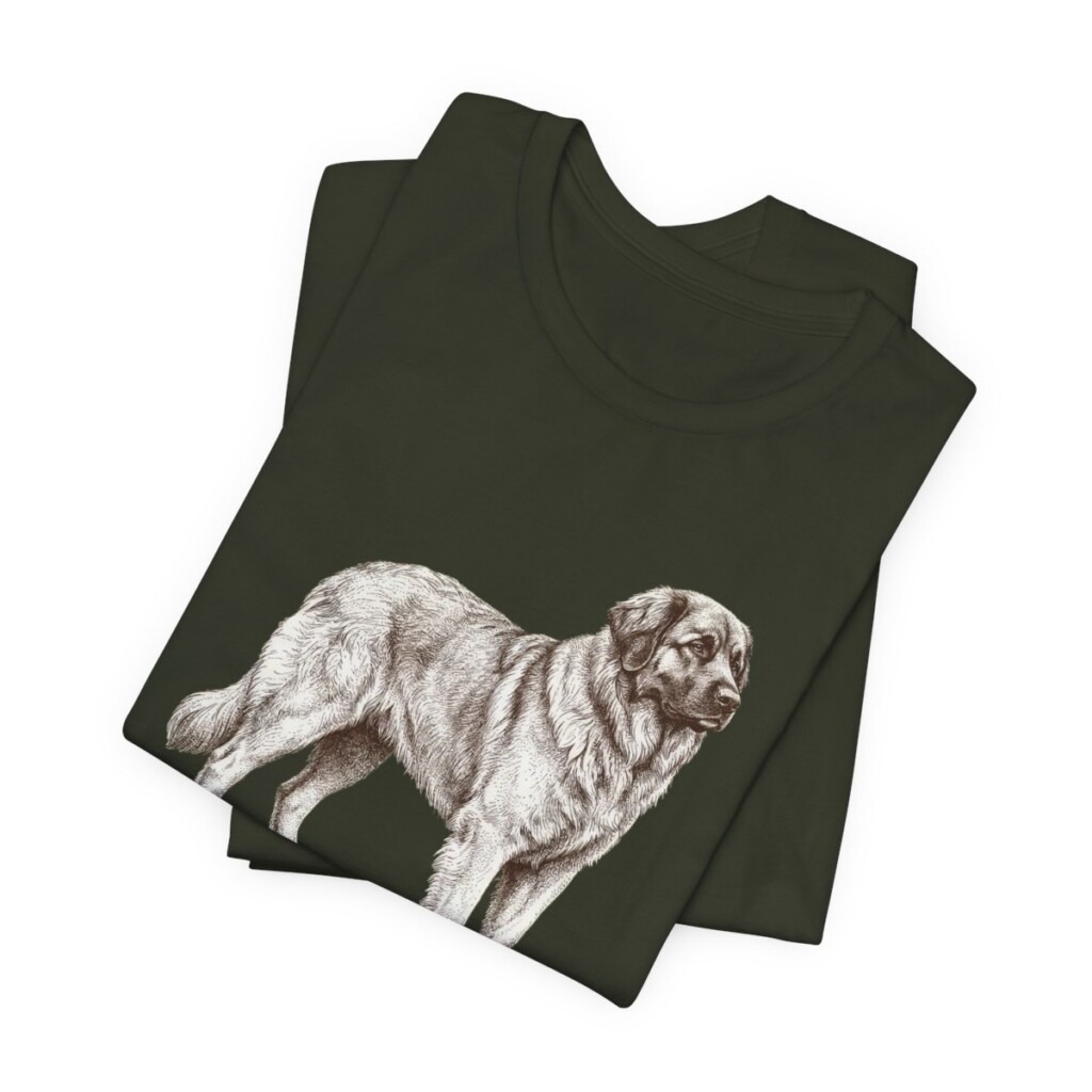 Leonberger Humor Shirt, Vintage Dog Sketch Tee, Dog Humor Gift
