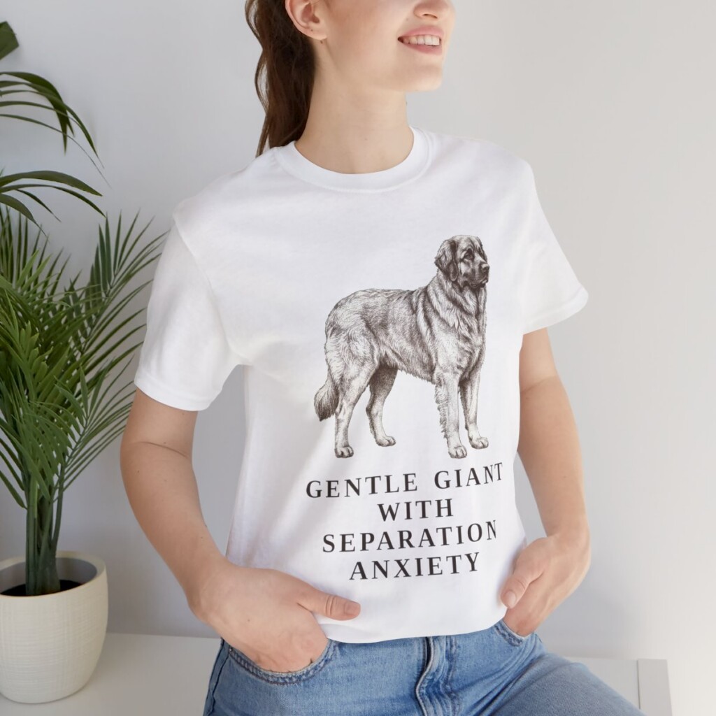 Leonberger Humor Shirt, Vintage Dog Sketch Tee, Dog Humor Gift