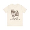 Lhasa Apso Dad Shirt, Vintage Dog Sketch Tee, Dog Dad Gift