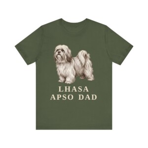 Lhasa Apso Dad Shirt, Vintage Dog Sketch Tee, Dog Dad Gift