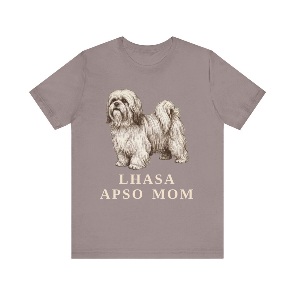 Lhasa Apso Mom Shirt, Vintage Dog Sketch Tee, Dog Mom Gift Lhasa Apso Mom Shirt, Vintage Dog Sketch Tee, Dog Mom Gift