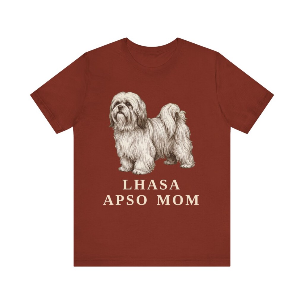 Lhasa Apso Mom Shirt, Vintage Dog Sketch Tee, Dog Mom Gift Lhasa Apso Mom Shirt, Vintage Dog Sketch Tee, Dog Mom Gift